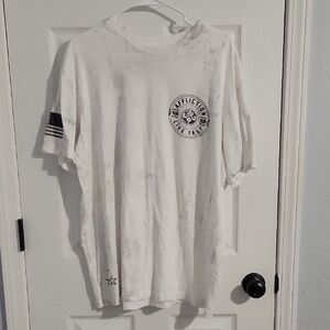 Affliction White Graphic Tee